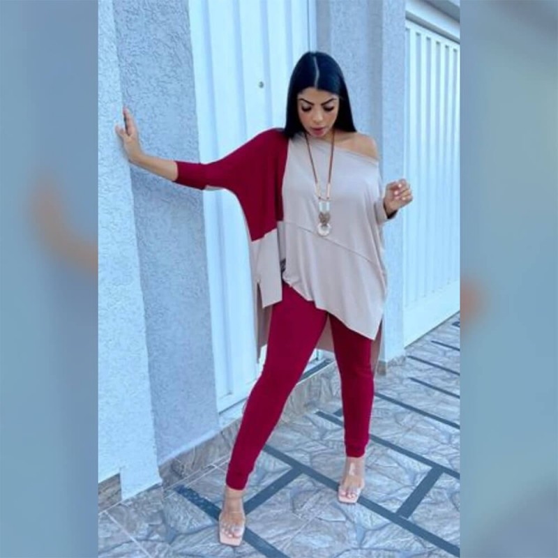 Conjunto Viscolycra Bicolor